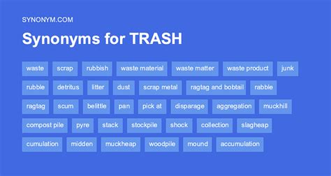 trash synonym|slang word for trash.